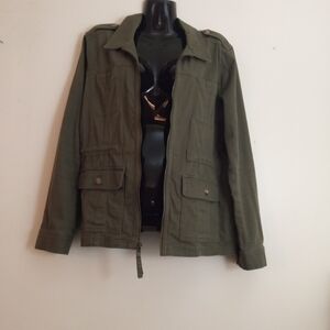 Express Olive Utility Jacket